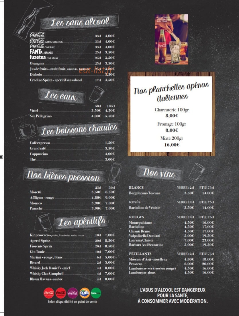 Pizza Saint Hilaire — carte page 3