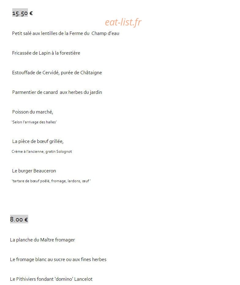 Le Lancelot — carte page 2