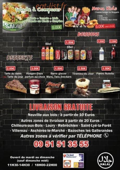 Chick’n Tacos — carte page 4