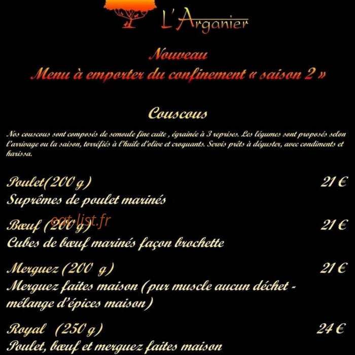 L'Arganier Beaugency — carte page 1