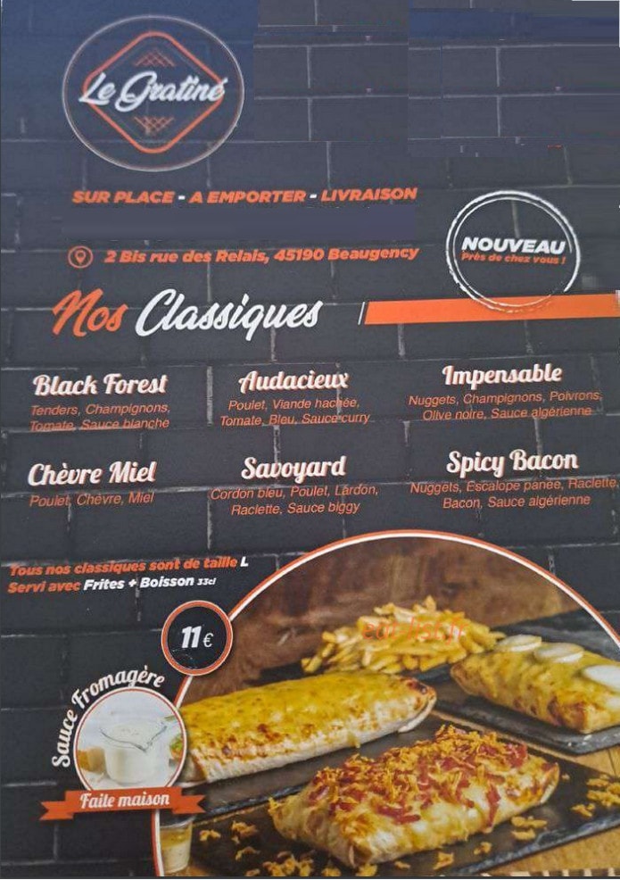 Le Gratiné — carte page 2