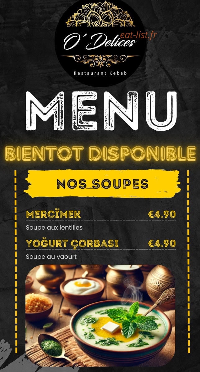 O'delices Kebab — carte page 2