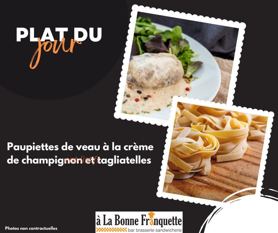 A la Bonne Franquette — carte page 1