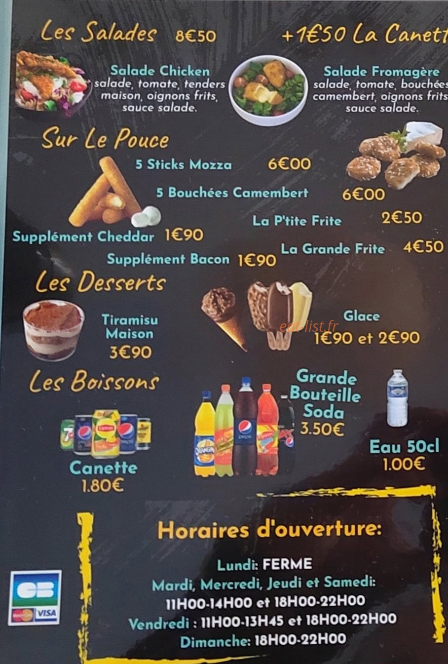 Chicken'mo — carte page 4