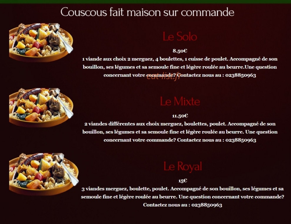 Amilly Kebab — carte page 4