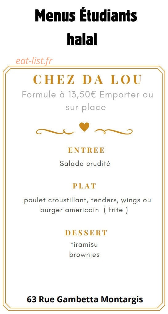 Chez Da Lou — carte page 3