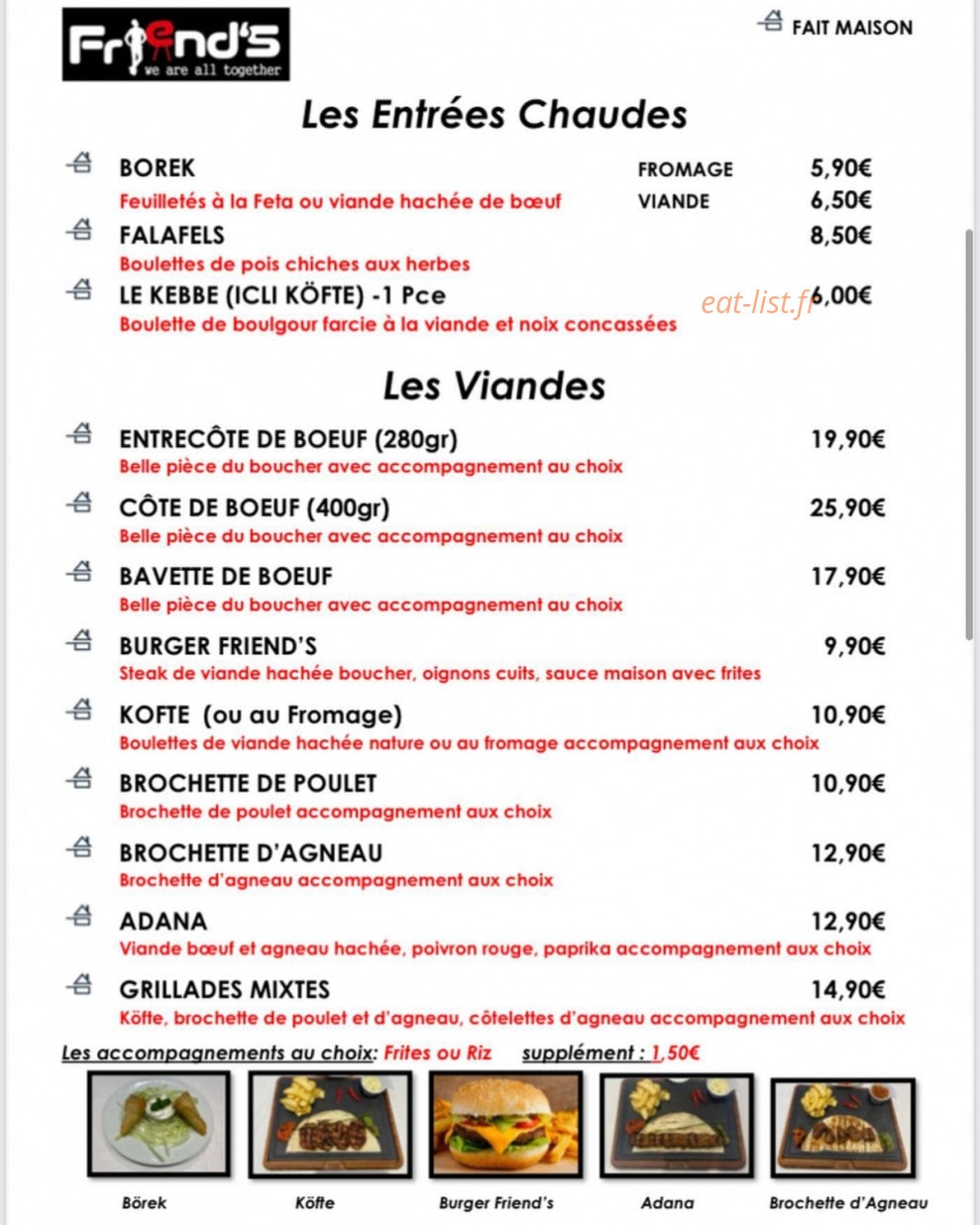 Friend's — carte page 1