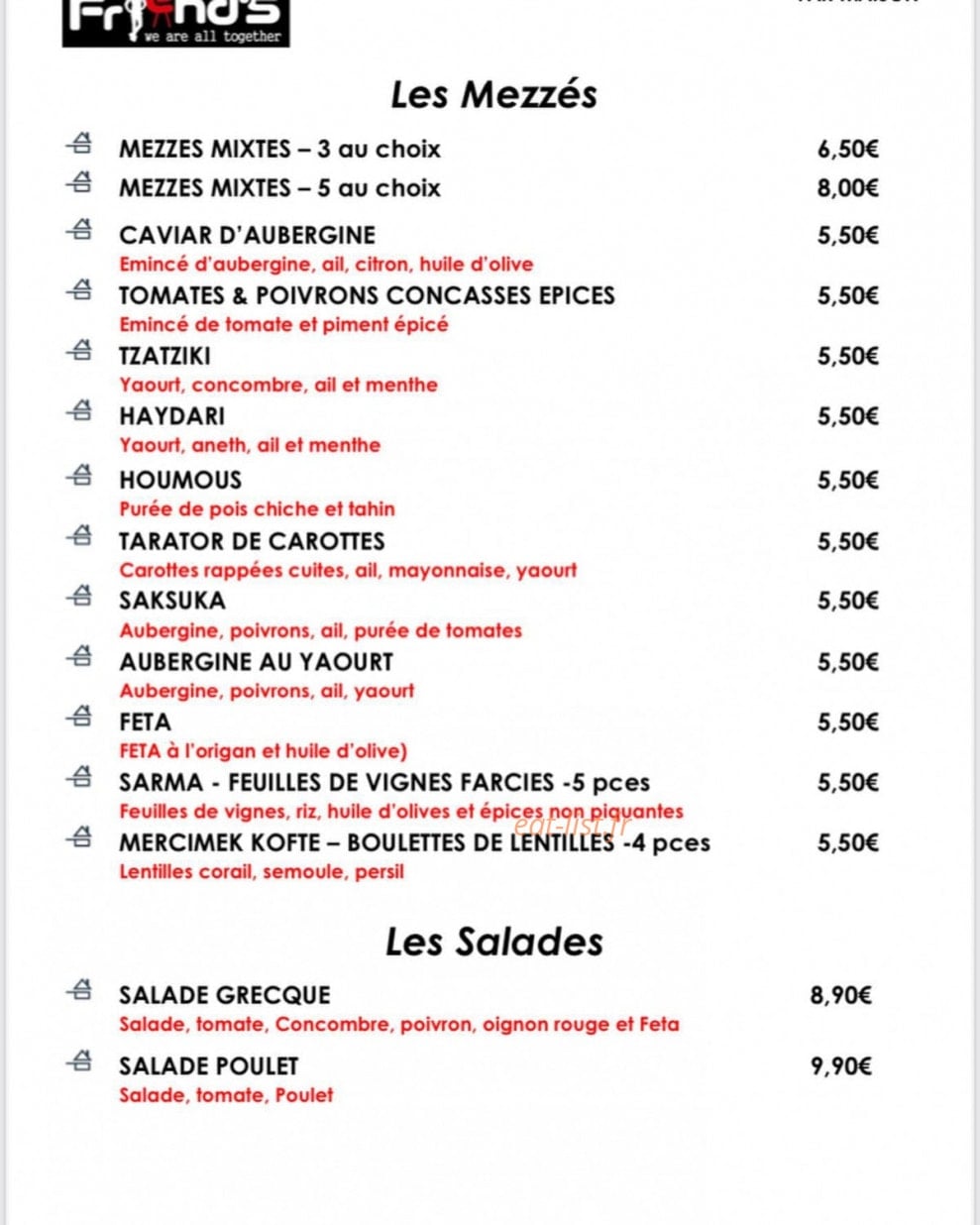 Friend's — carte page 6