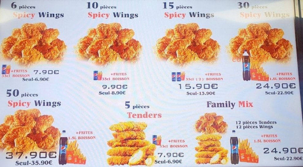 Gst  Hot Chicken — carte page 4