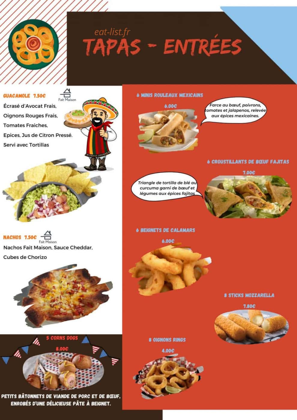 L'Escale Tex — carte page 2