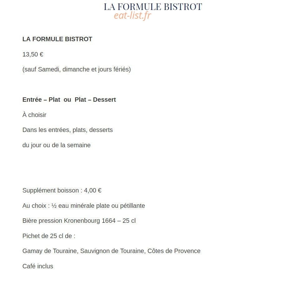 La Brasserie de la Poste — carte page 8