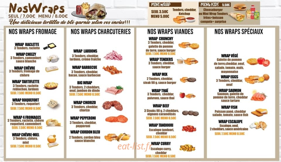 La Maison Du Wrap — carte page 6