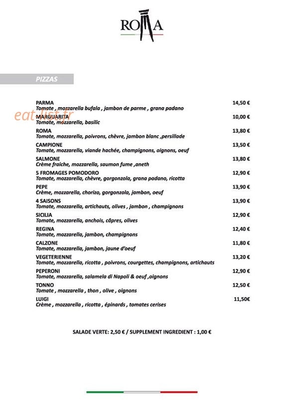 La Roma — carte page 1