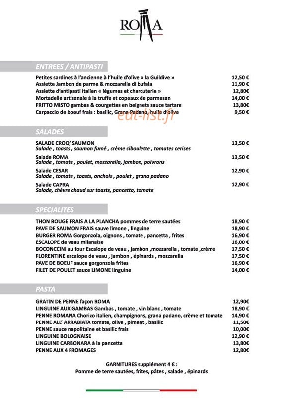 La Roma — carte page 2