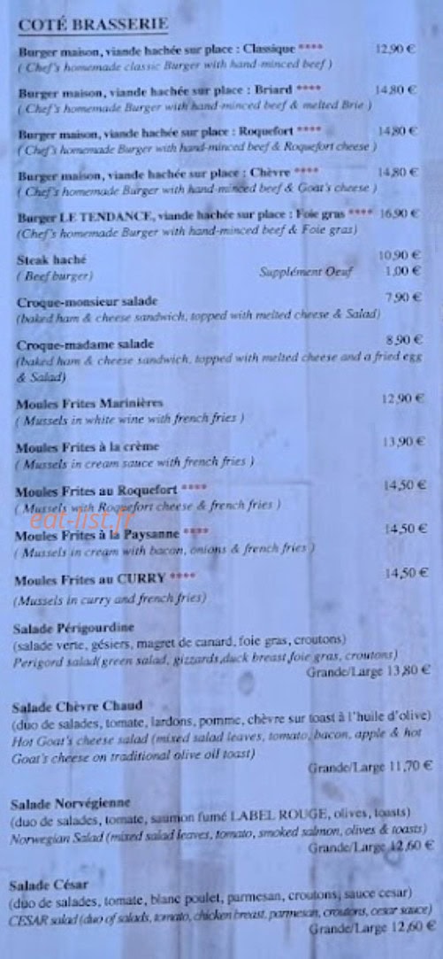 Le Tendance — carte page 2