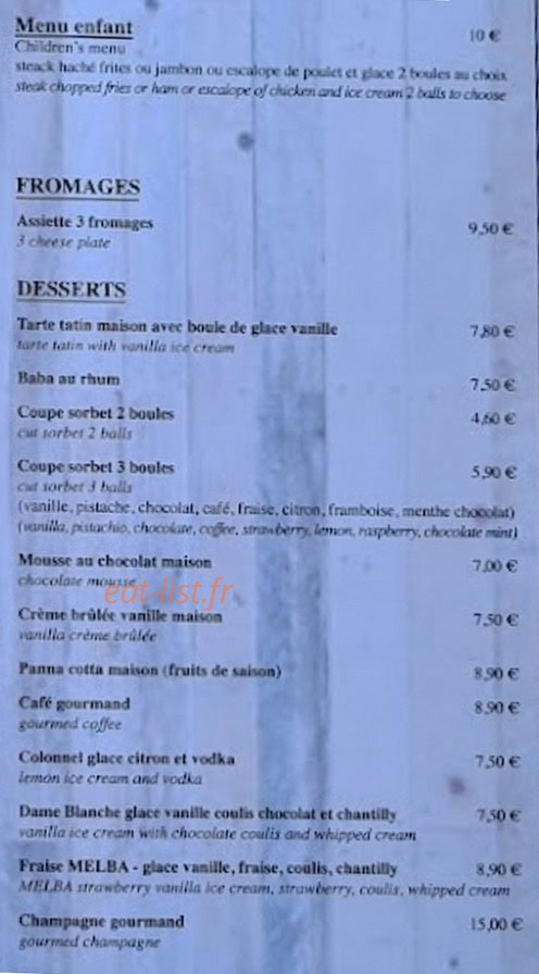 Le Tendance — carte page 3