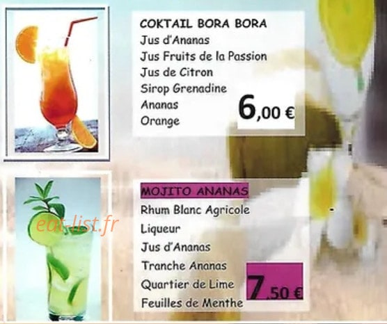 Les saveurs D'ailleurs — carte page 3