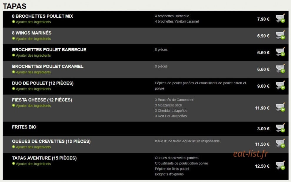 Pizza Line — carte page 3