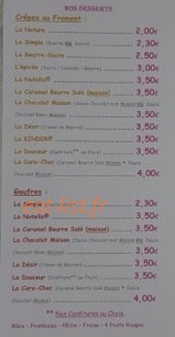 Caramel & Fleur De Sel — carte page 5