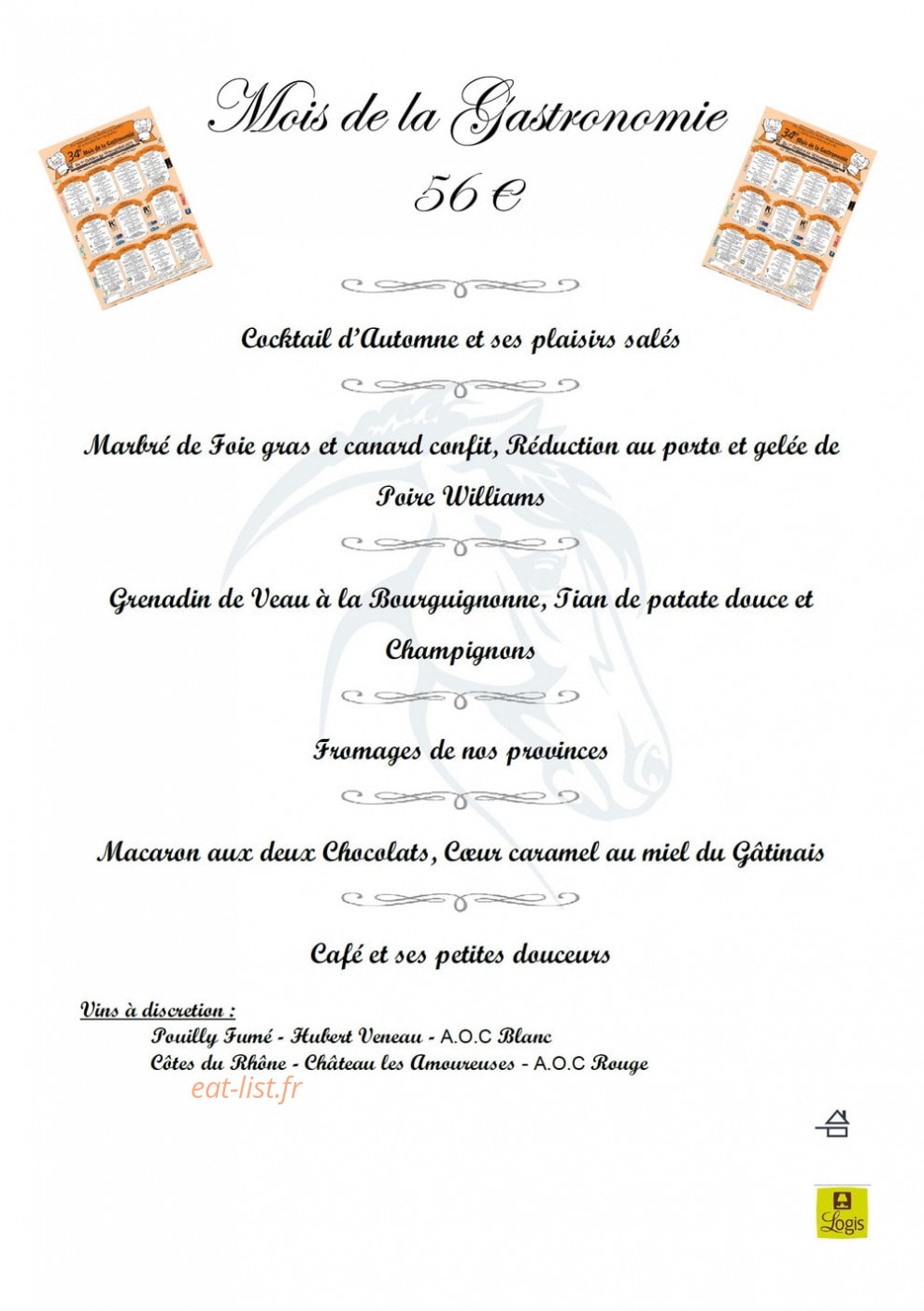 Le Cheval Blanc — carte page 1