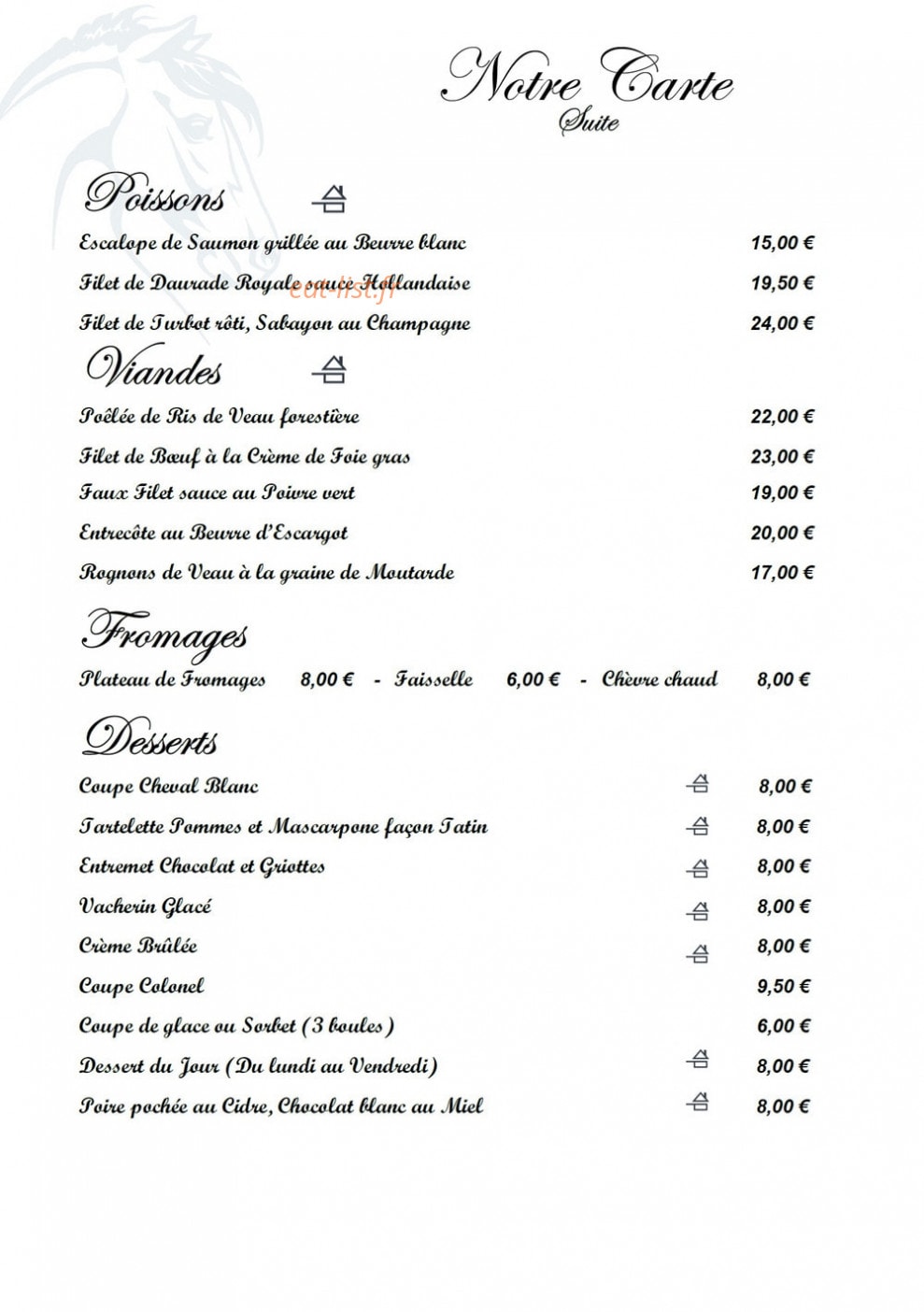 Le Cheval Blanc — carte page 5