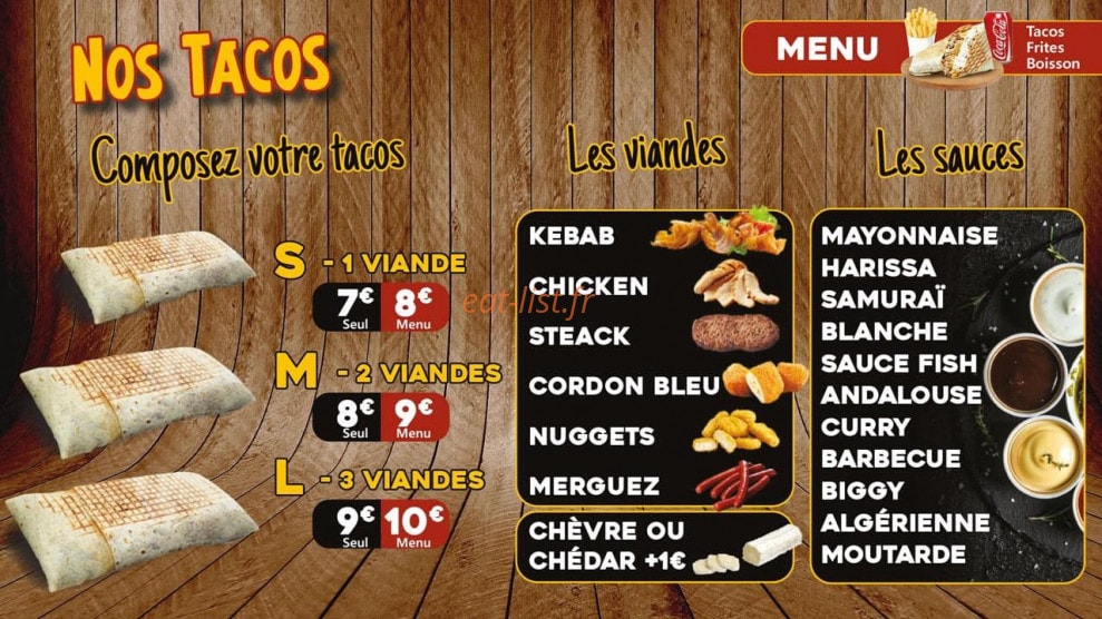 Mr Kebab — carte page 2