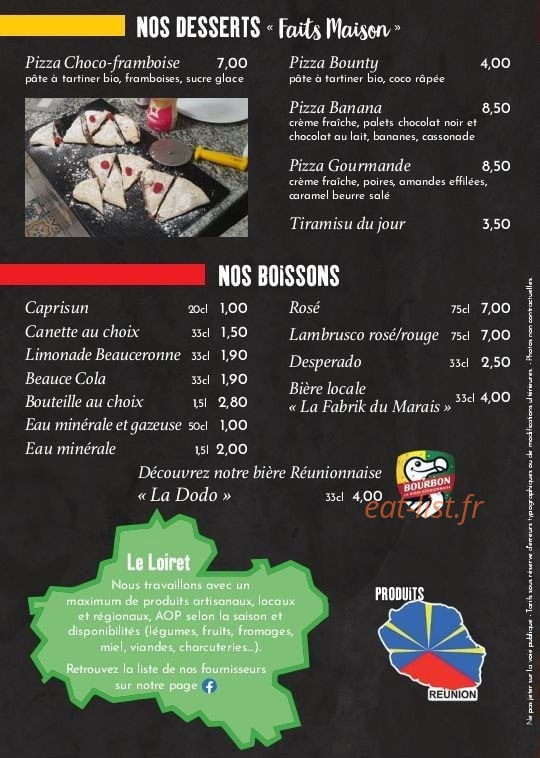 Pizza Lé La — carte page 4