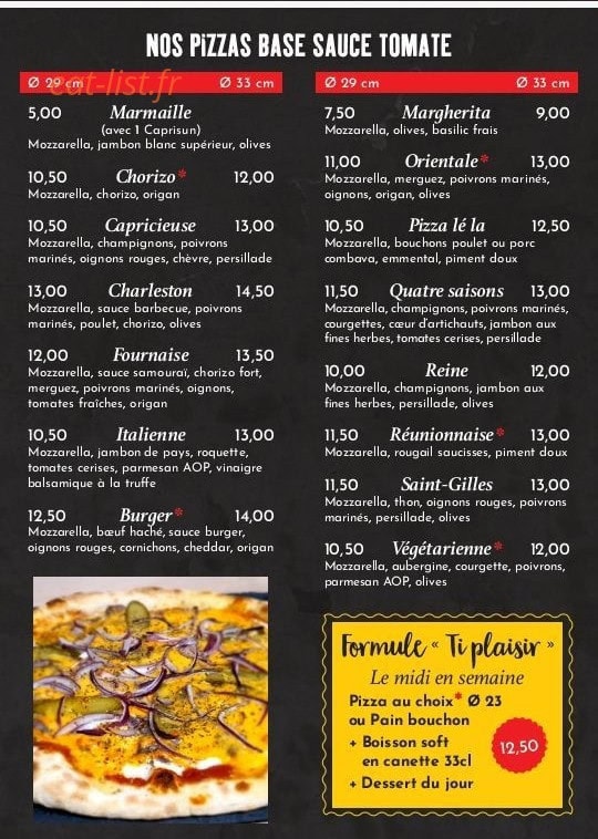 Pizza Lé La — carte page 2