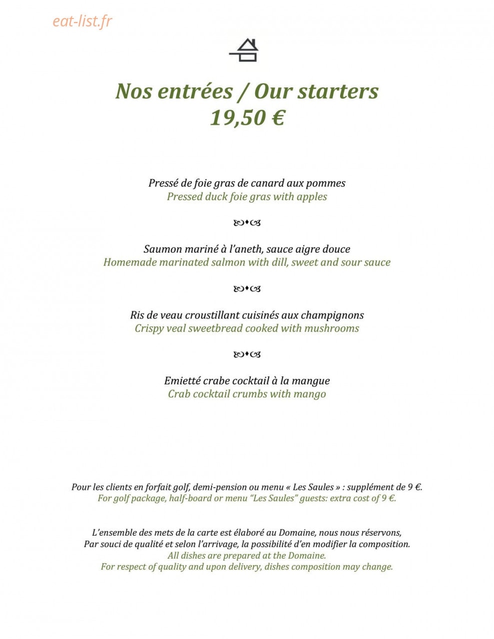 Les Saules — carte page 4