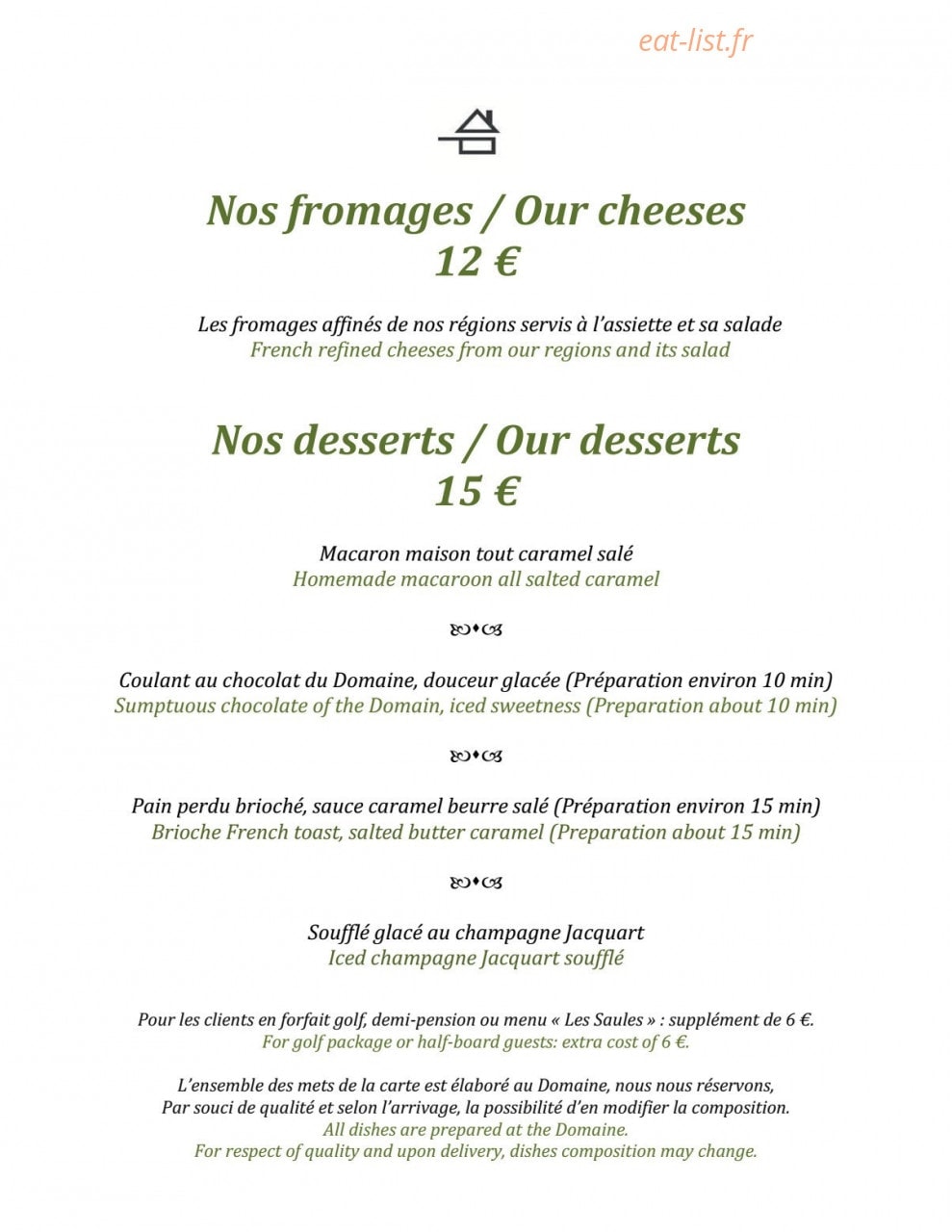 Les Saules — carte page 6