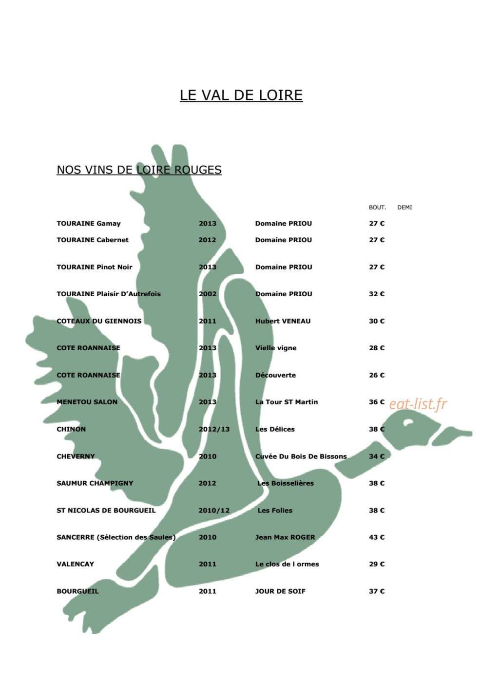Les Saules — carte page 8