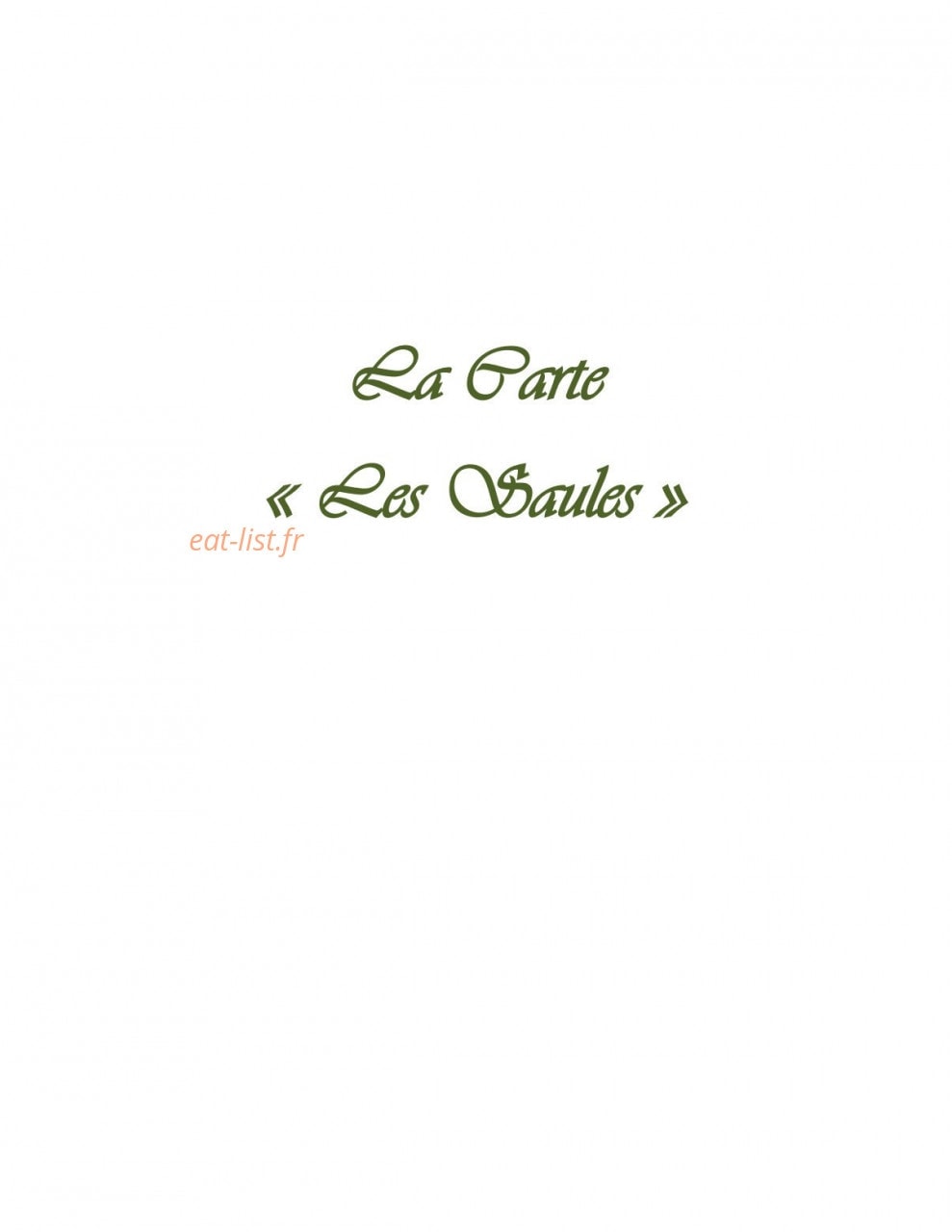 Les Saules — carte page 1