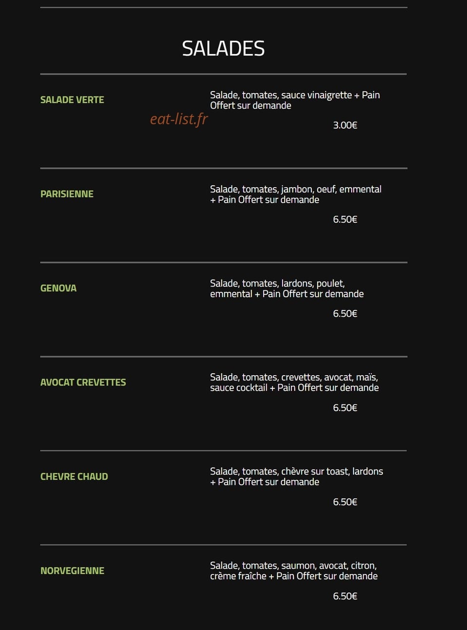 Andiamo Pizza — carte page 20