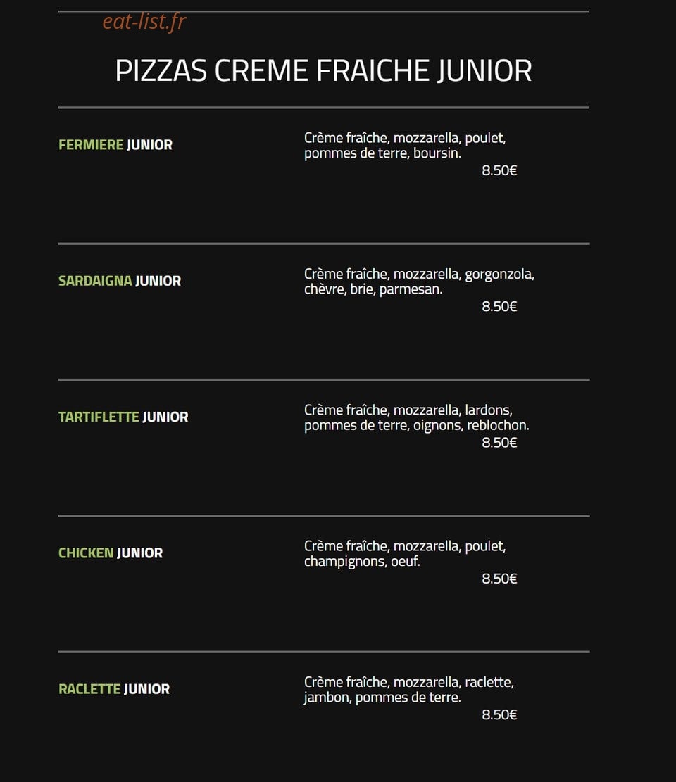 Andiamo Pizza — carte page 12