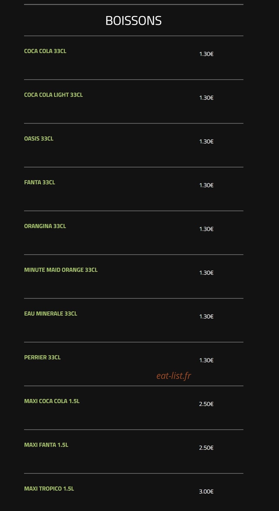 Andiamo Pizza — carte page 23