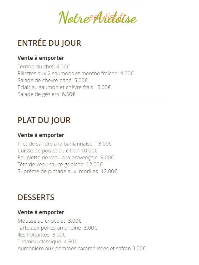 Le Sauvage — carte page 1