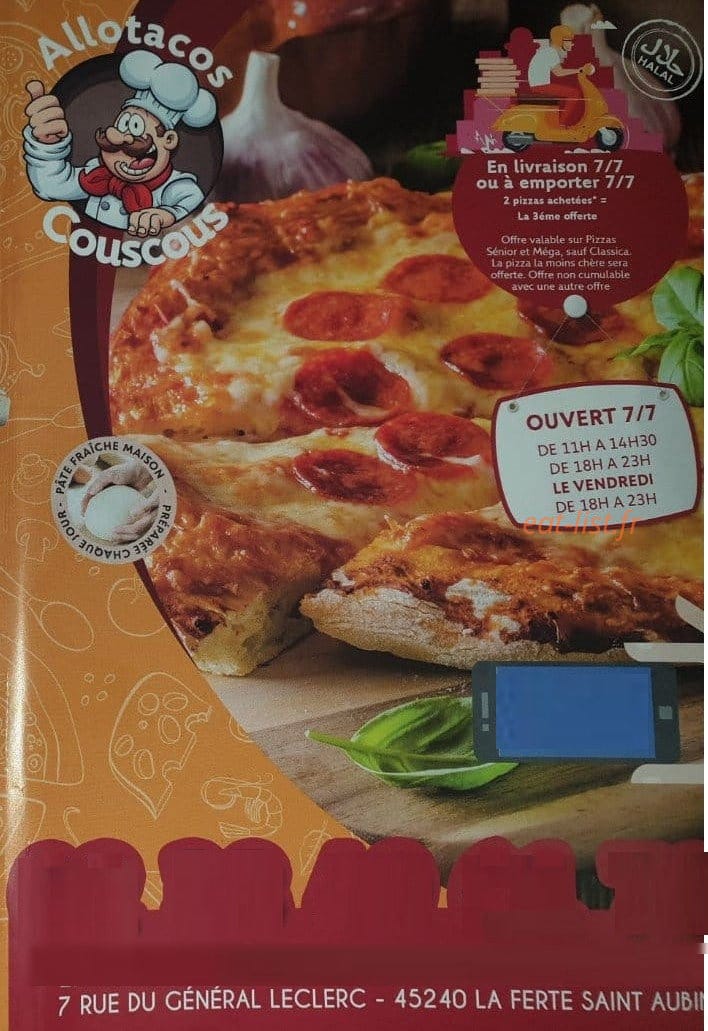 Allo Tacos — carte page 1