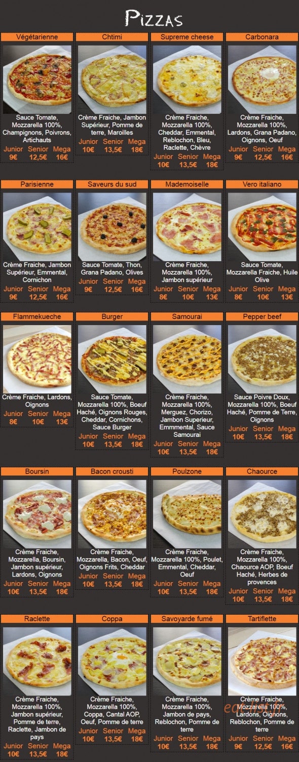 Hop'la Pizza — carte page 4
