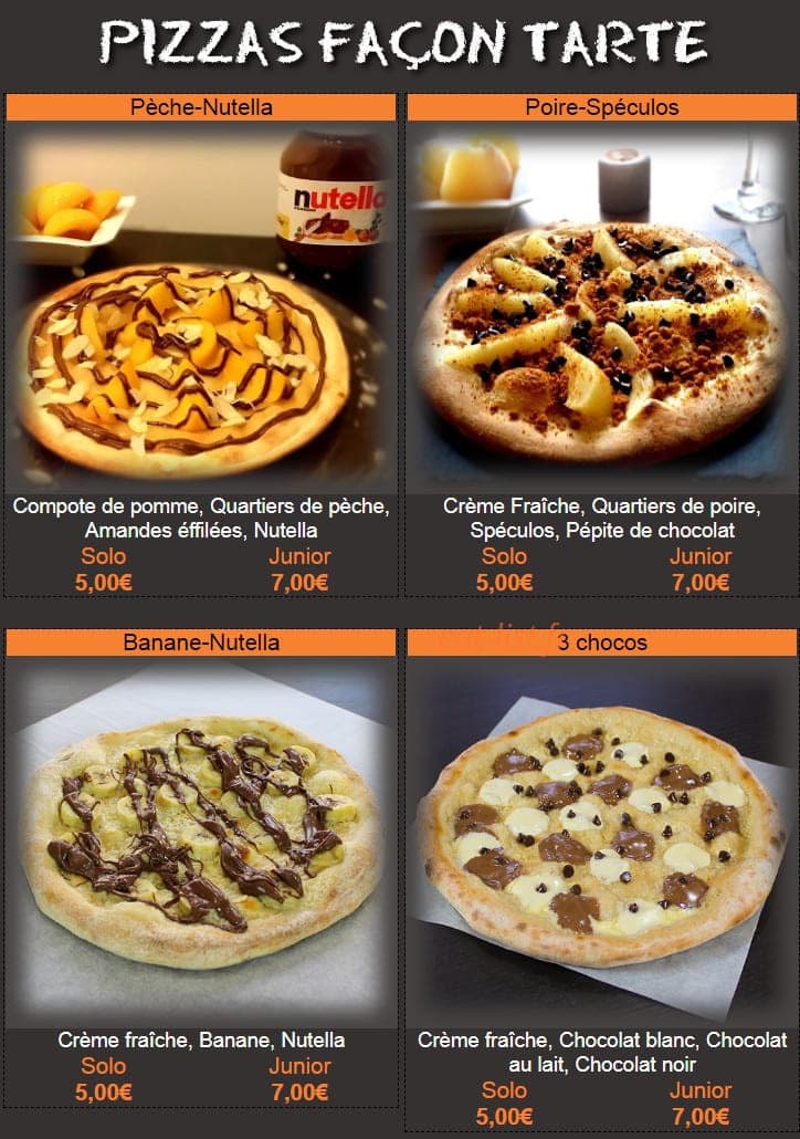Hop'la Pizza — carte page 2