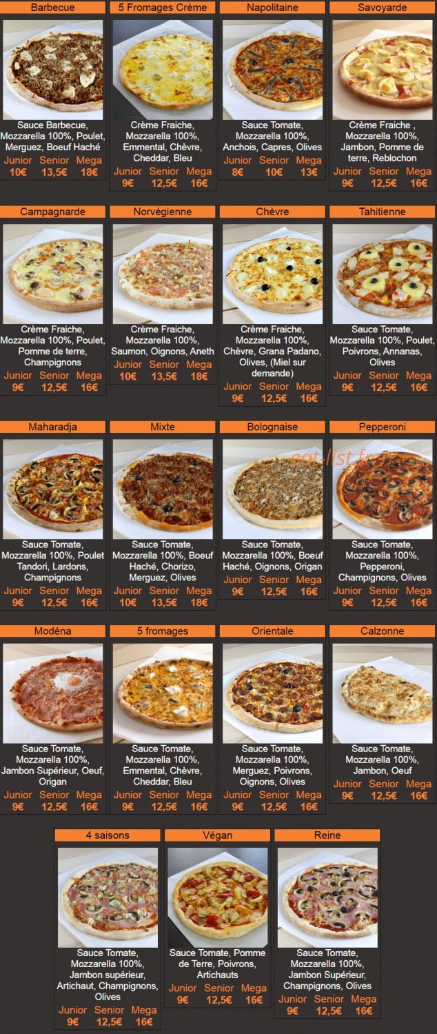 Hop'la Pizza — carte page 5