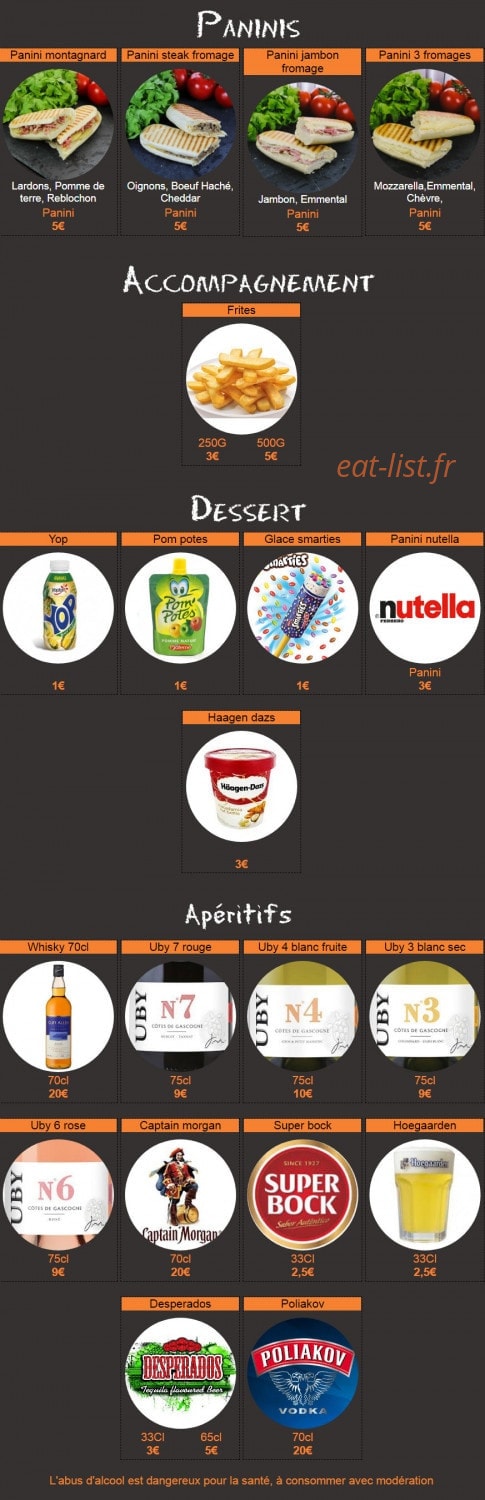 Hop'la Pizza — carte page 6
