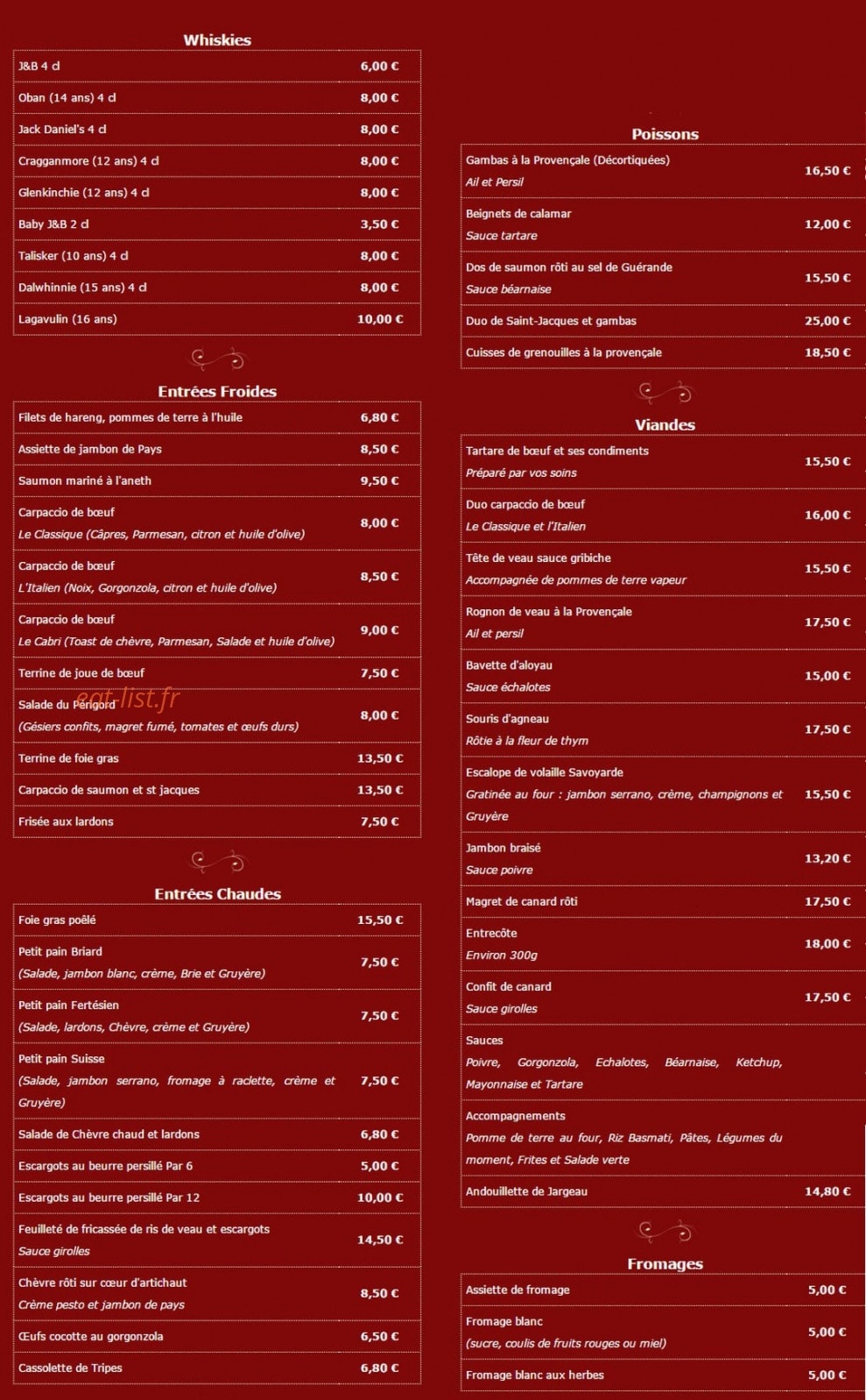 L'eau à la bouche — carte page 2
