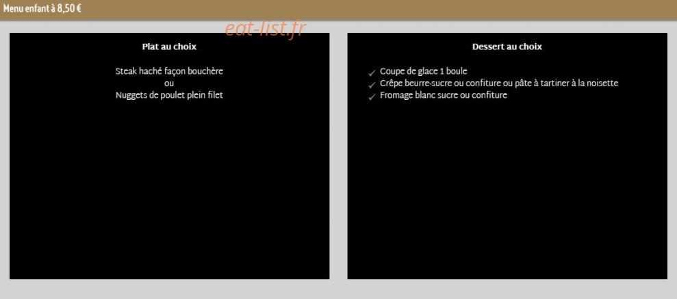 La Petite Auberge — carte page 6
