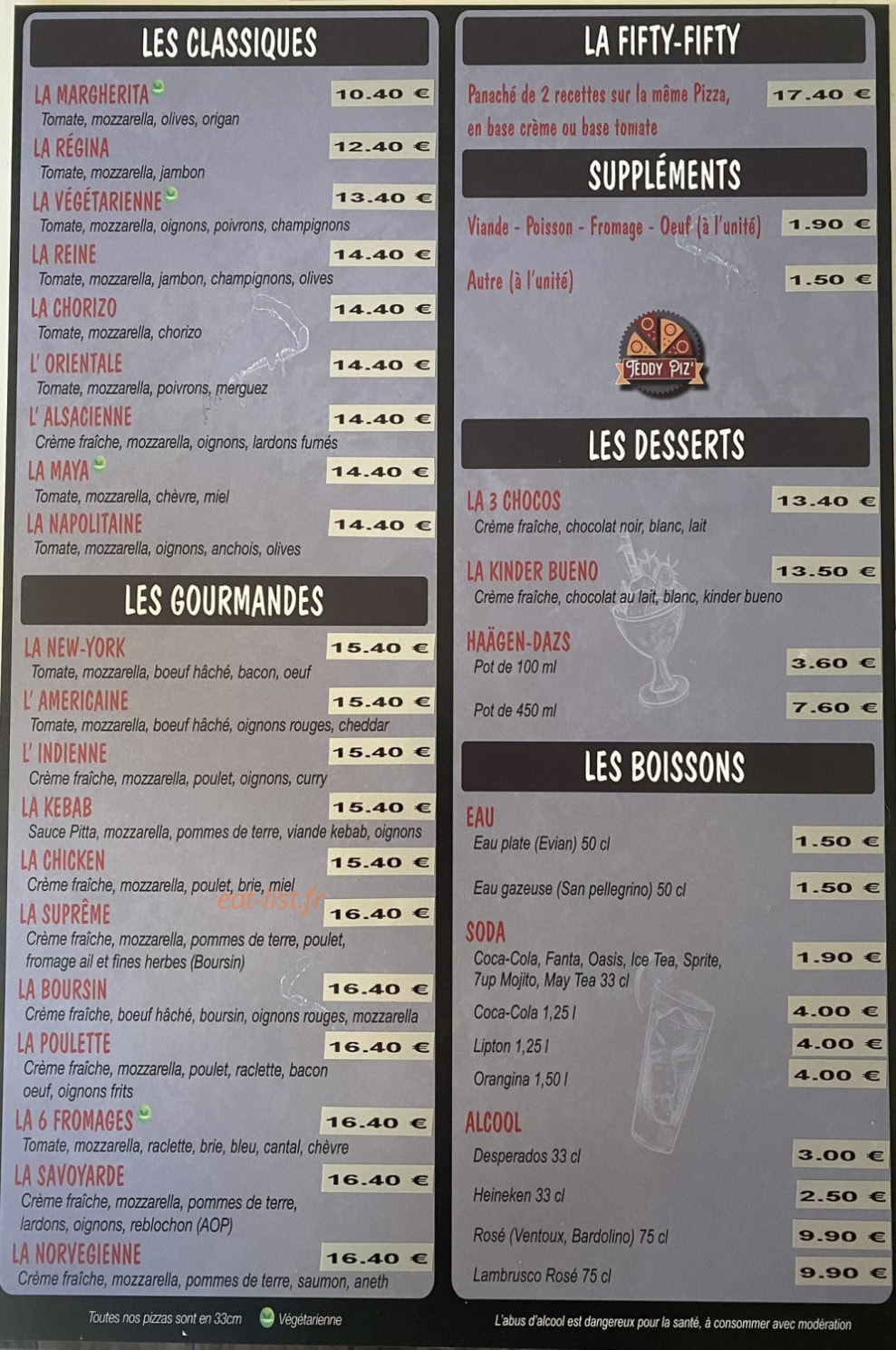 Teddy Piz’ — carte page 1