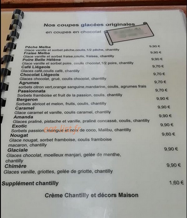 Chocolats et Chimers — carte page 1