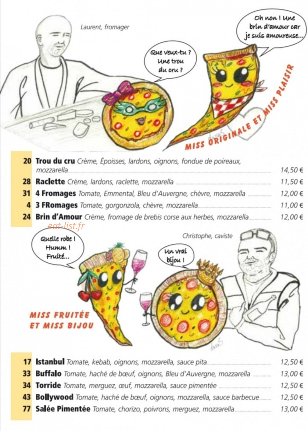Pizza au fil de l'eau — carte page 3