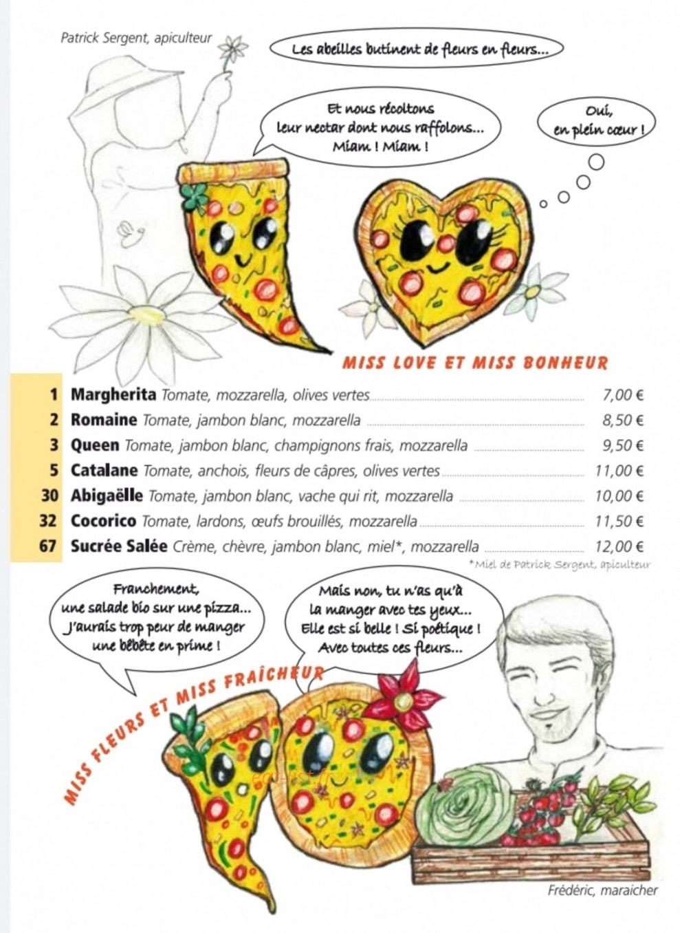 Pizza au fil de l'eau — carte page 1