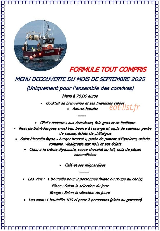 Le Chalut — carte page 1