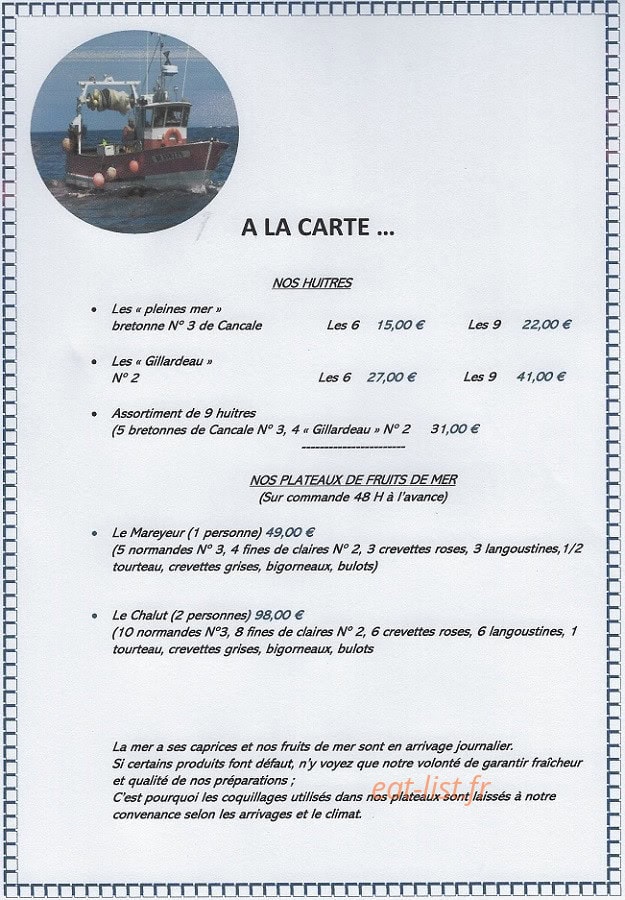 Le Chalut — carte page 4