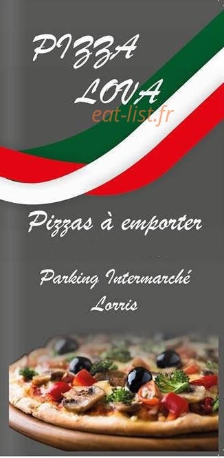 Pizza Lova — carte page 1